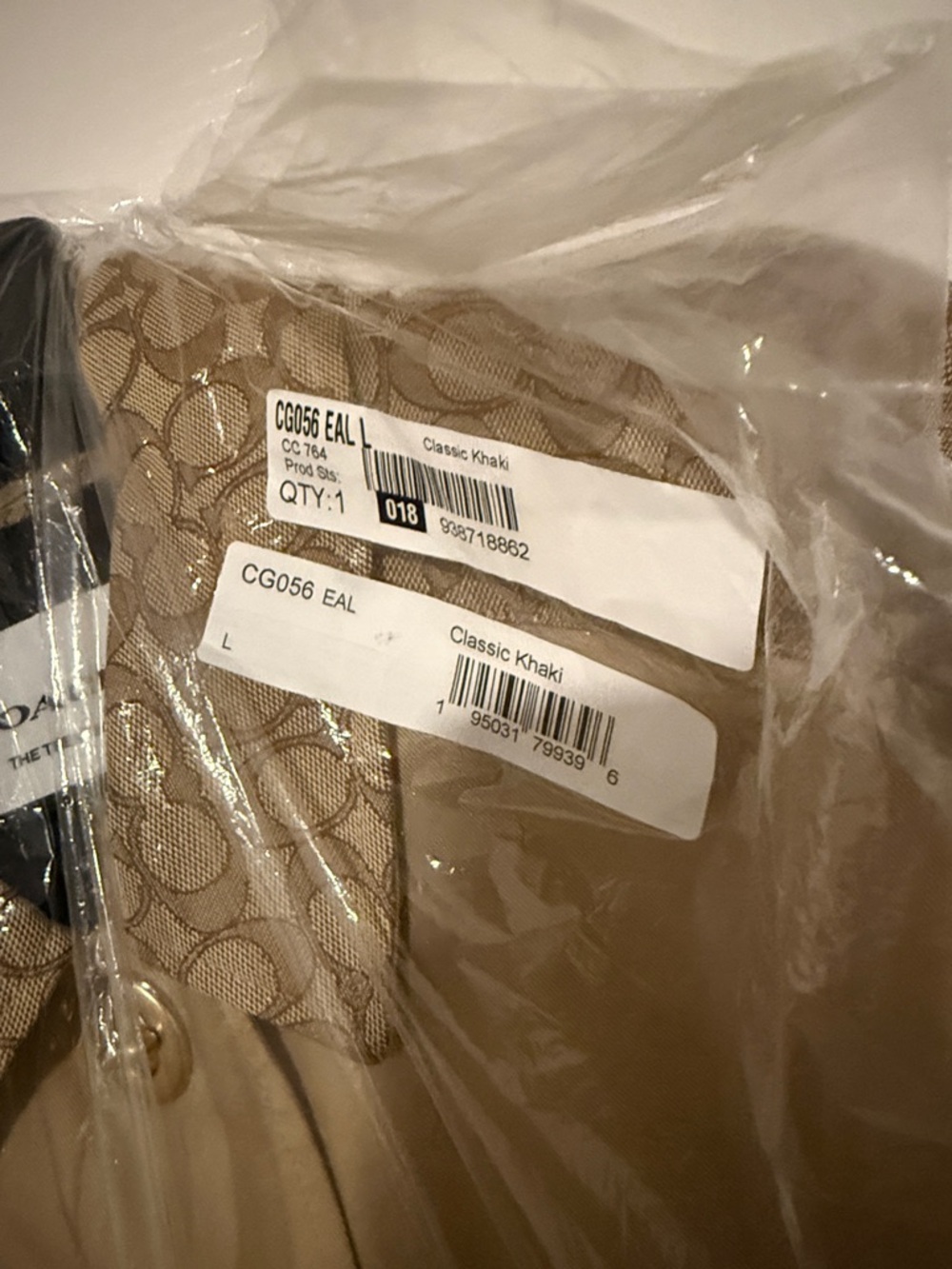 Coach Beige Trench Coat with Signature Monogram and Turn Lock Bottom - Picture 7 of 16